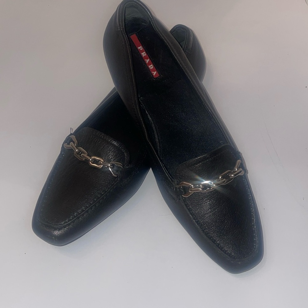 PRADA Classic Leather Loafer Moccasin